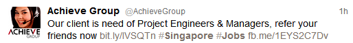 headhunter jobs singapore twitter